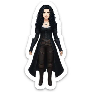 yennefer from witcher sticker