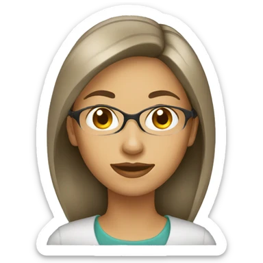 graphic designer female sticker