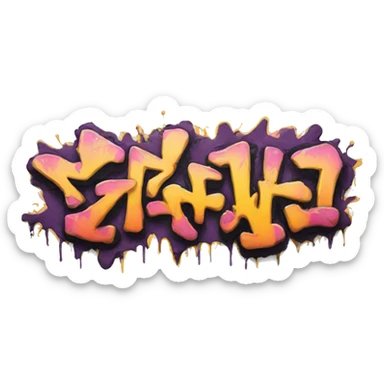 Graffiti follow sticker