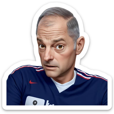 realistic portrait of old man sticker