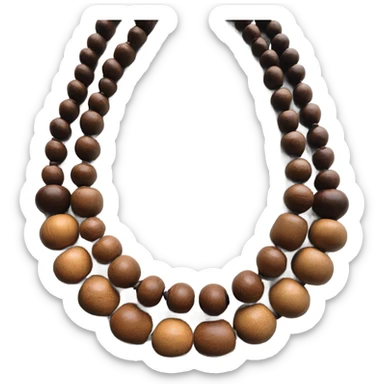 brown necklace sticker