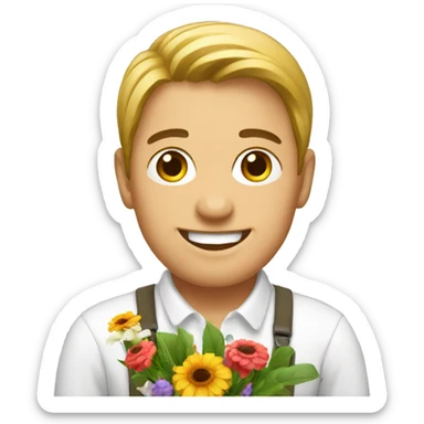florist with german background sticker