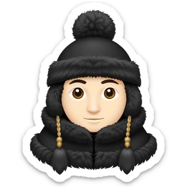 Dagestani traditional papakha hat sticker