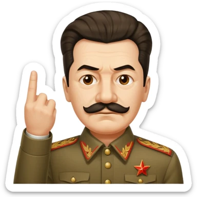 스탈린이 가운데 손가락를 날림 sticker