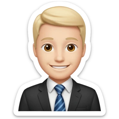 hazme un emoji estilo apple que ayude a una empresa sticker