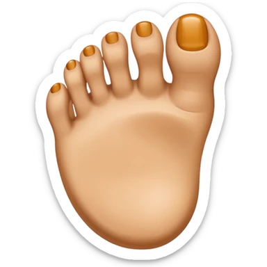 Like with a toe sticker