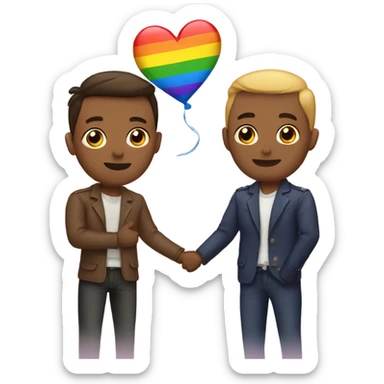 Gay men lovers sticker