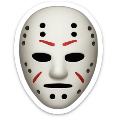 Jason mask sticker