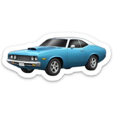 Abroken car, with smoke coming from the engine sticker