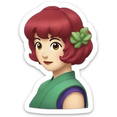 Ranma woman sticker