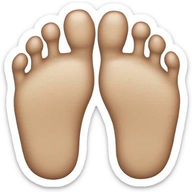 A foot with four toes sticker