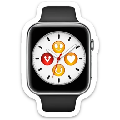 jolie montre blanche sticker