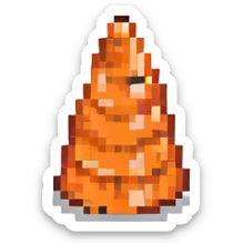 orange cone sticker