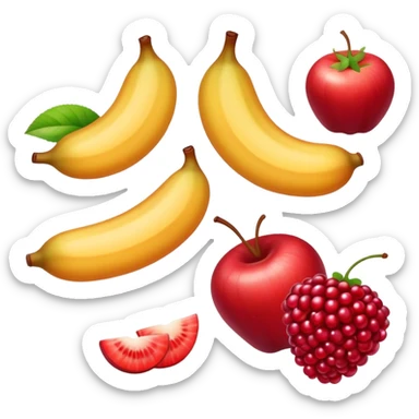 Rol glaseado con frutos rojos sticker