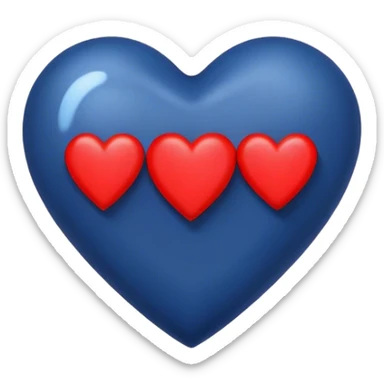 Dark Blue heart with the words I Love You Ry in the middle  sticker