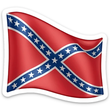  confederate flag emoji sticker
