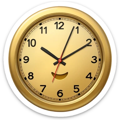 Clock it emoji sticker