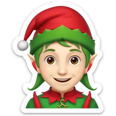 Christmas Elf sticker