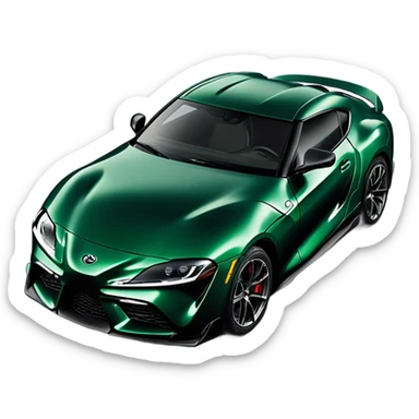 Toyota Supra new dark green sticker