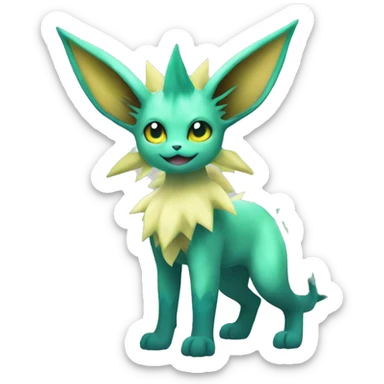 Vaporeon-Leafeon full body sticker