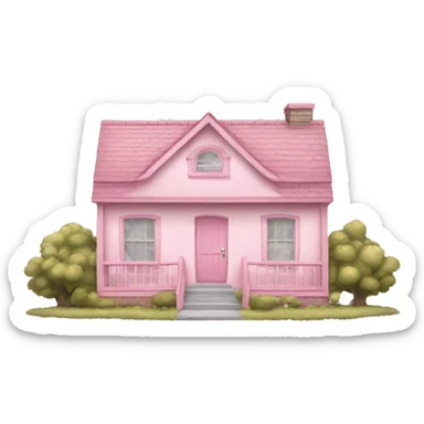 baby pink house  sticker