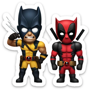 Deadpool and wolverine sticker