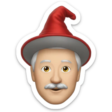 The emoji of President Lukashenko is a wizard sticker