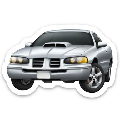 Silver Pontiac grand am gt sticker
