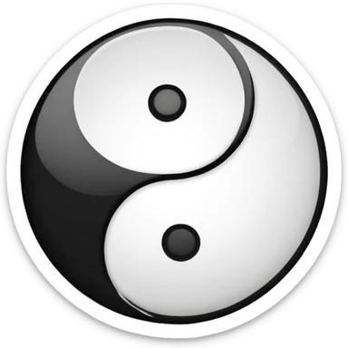 Yin yang emoji sticker