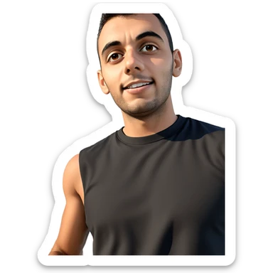 boy in black shirt meme sticker