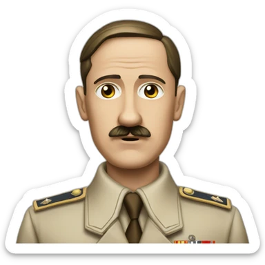 Hitler pointe le ciel du doigt sticker