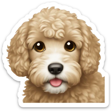 spoodle puppy sticker
