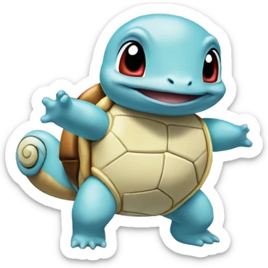 Squirtle happy sticker