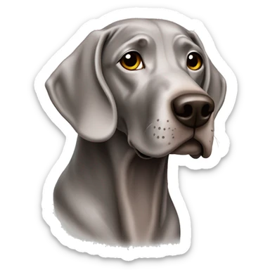 Weimaraner dog sticker
