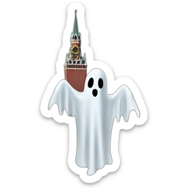 the ghost over the kremlin sticker