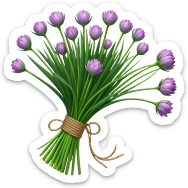 chives herb bouquet sticker