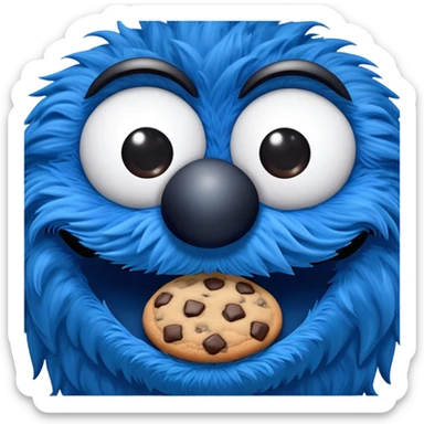 Cookie Monster from Elmo  sticker