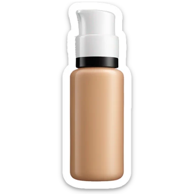 makeup foundation bottle sticker