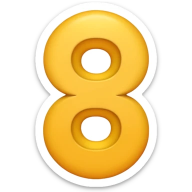 A emoji with nu,m 6 and inlinre num and as x from top to bootom sticker