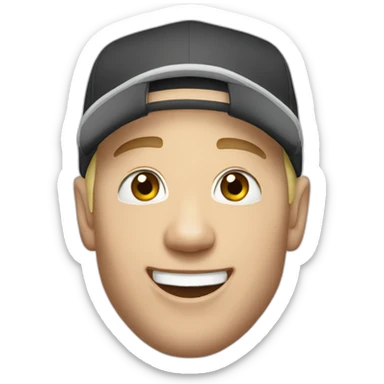 happy eminem sticker