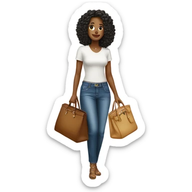 pretty women with a birkin sticker