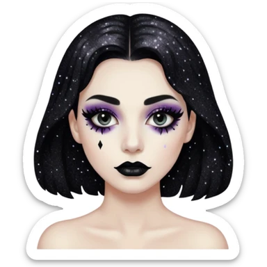 Glitter killer sticker