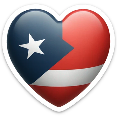 heart but there is a turkish flag inside sticker