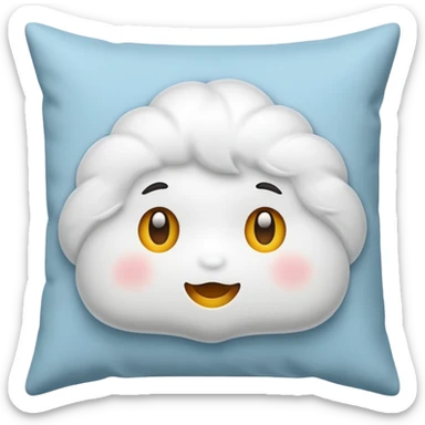 pillow wihout face sticker