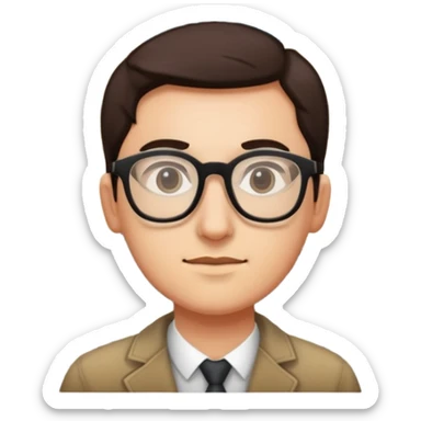 a person visiting a museum with a museum building in the background sticker