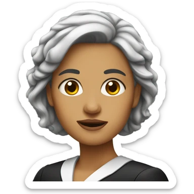 female lawyer sticker