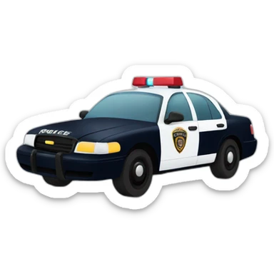 police car sticker