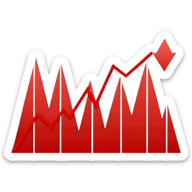 chart going down sticker
