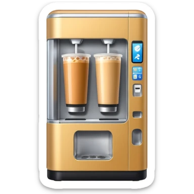 tokyo vending machine with milk tea sticker