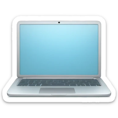 pale blue laptop sticker